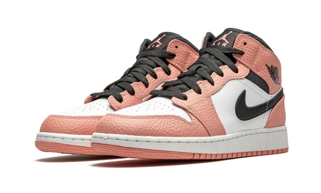 AIR JORDAN 1 MID GS “PINK QUARTZ” 4