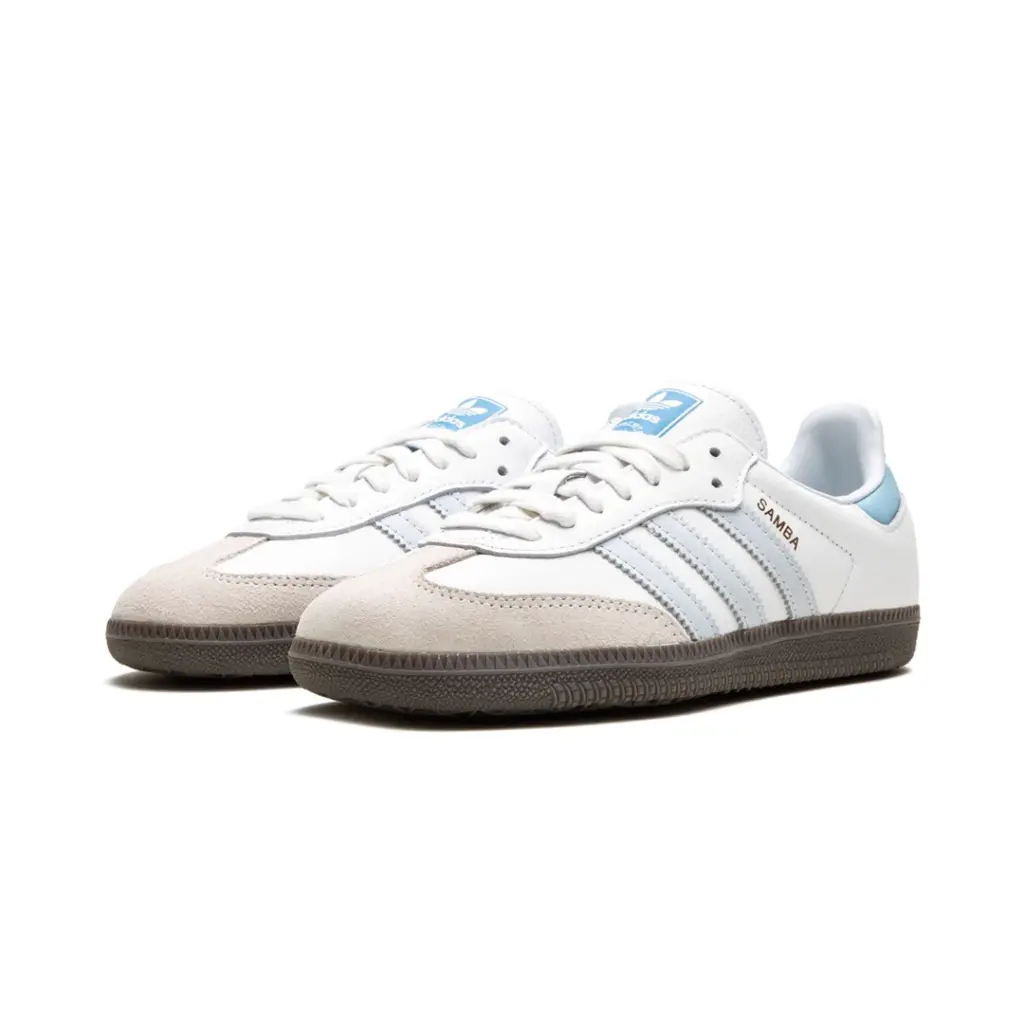 ADIDAS SAMBA OG “White / Halo Blue” 3