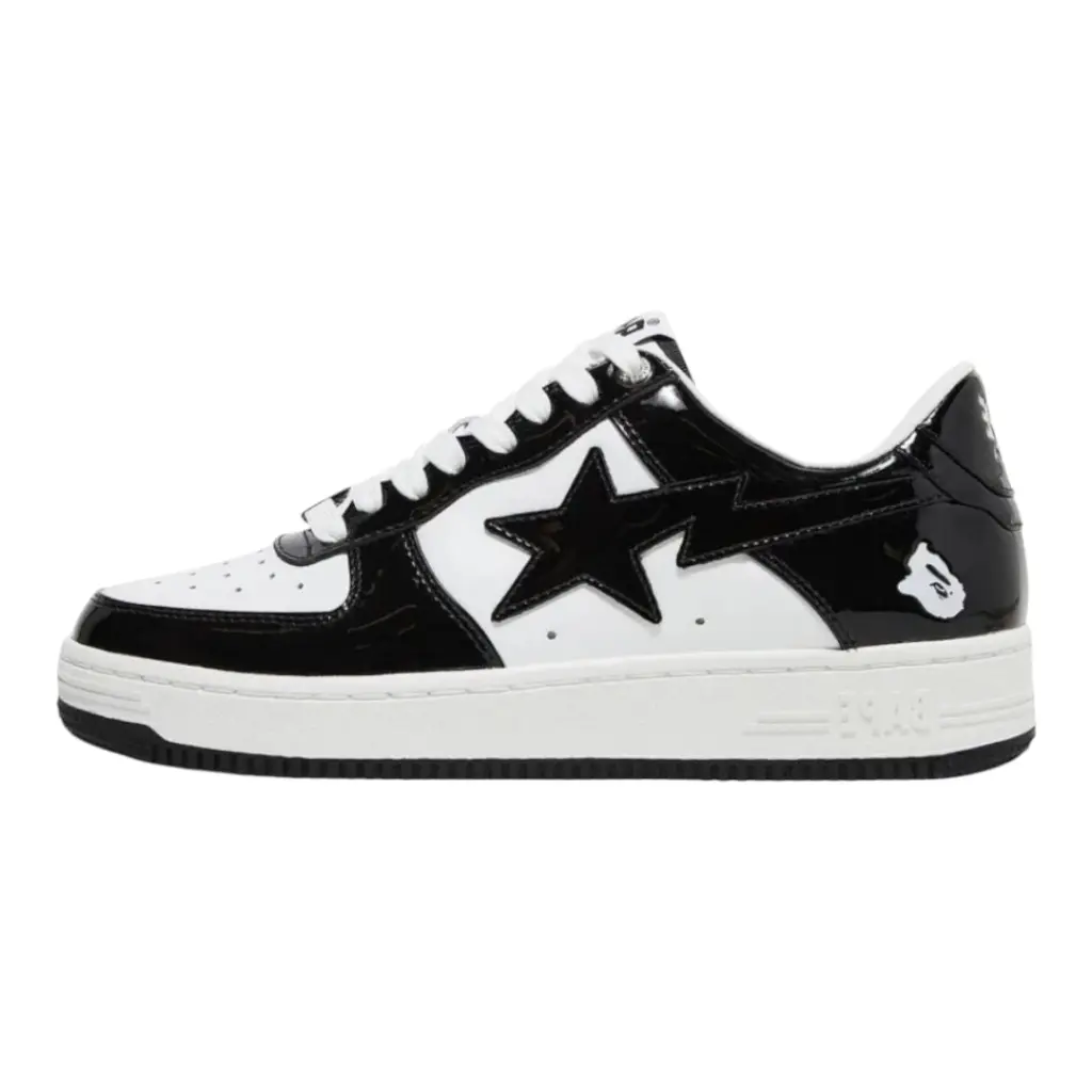 A Bathing Ape Bape Sta Low Black White