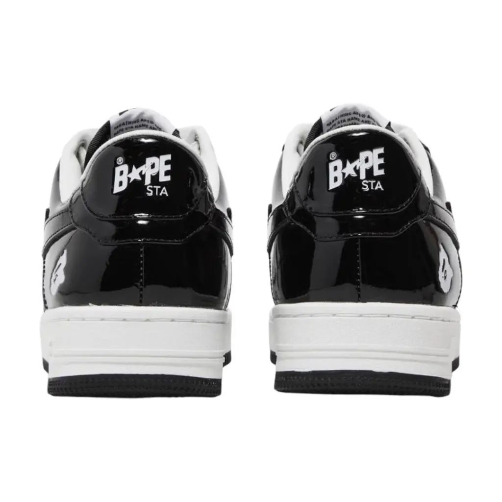 A Bathing Ape Bape Sta Low Black White 3