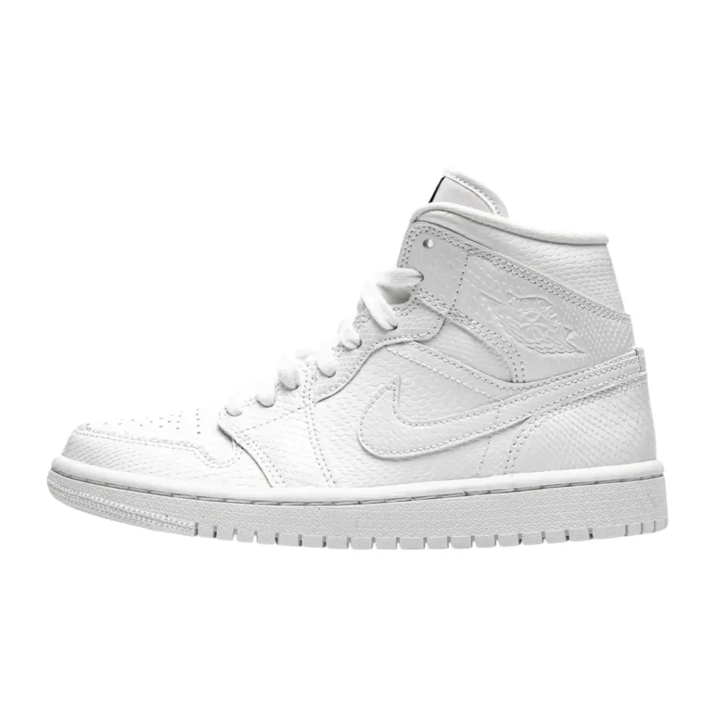 AIR JORDAN 1 MID "WHITE SNAKESKIN"