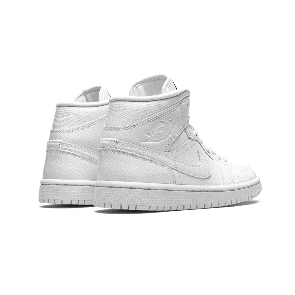 AIR JORDAN 1 MID “WHITE SNAKESKIN” 4