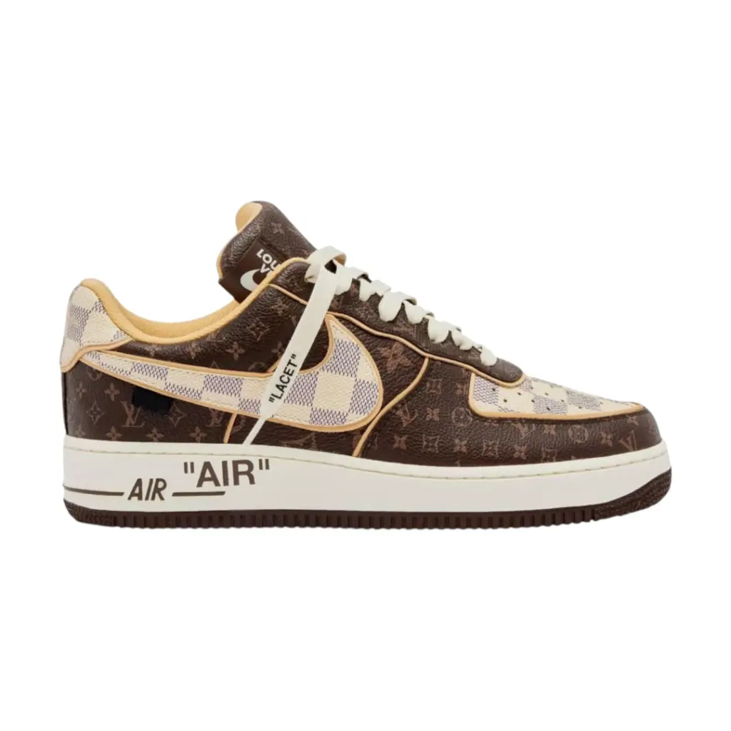 Louis Vuitton Nike Air Force 1 Low Monogram Brown Damier Azur