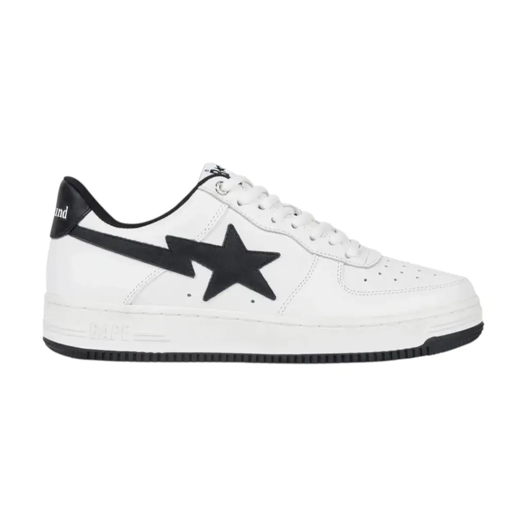 A BATHING APE x Jjjjound Bapesta "White/Navy" sneakers