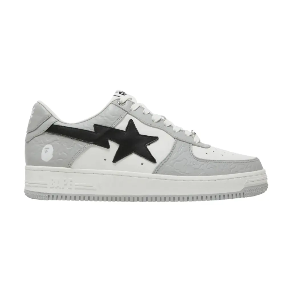 A Bathing Ape Bapesta M2 Low White Grey